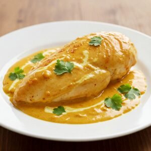 Boneless Chicken Breast in Coriander Coconut Curry Sauce